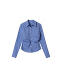 Hidzy Prep Students Retro Temperament Wrinkle Shirts With Thin Tops For Many Seasons Wearing Plaid Shirts