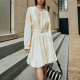 2026 Spring New Comfortable Soft Skin Flat Fake Two Lace Splicing Collar Irregular Kinks Loose Shirt