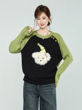 Thick-Colored Hooded Sweater Jacket Women's New Loose Lazy Wind In The Knitted Sweater Tops In The Autumn And Winter Of 2026