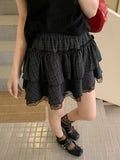 White Lace Cake Dress 2026 Summer New Sweet Pure Lust Wind High Waist Thin Short Skirt