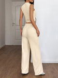 Dili Casual Simple Style Sleeveless Vest Straight Trousers Set Women's Clothing 2025 Spring And Summer