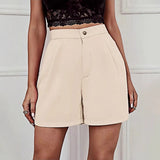 Summer New Women's Wide Legs Comfortable Leisure High-Waist High-Waisted Five-Point Shorts Women's Pants