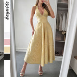 Dili Elegant Evening Dress Hanging Neck Collar Dress Dress Dress Women's Dress 2025 Spring And Summer