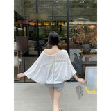 Leave Long-Sleeved T-Shirt Women's Early Autumn 2025 New Body-Repair Shirt Design Feels Beautiful Oblique Shoulder Sweet Hottie Top