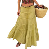 Dili Vacation Leisure A-Word Cake Dress Women's Dress 2025 Spring And Summer