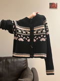 Fair Island High-End Feel Long-Sleeved Knitted Shirt Jacket Women 2026 Autumn And Winter Crash Loose Sweater Top