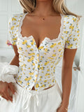 Diju Y2K Hottie T-Shirt Women's Clothing 2025 Spring And Summer