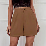 Summer New Women's Wide Legs Comfortable Leisure High-Waist High-Waisted Five-Point Shorts Women's Pants
