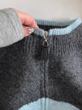Korean High-End Zipper Knitted Jersey Autumn And Winter Lazy Leisure College Soft Sweater Jacket