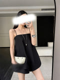 Summer New TR Flat Print Thin Luxury Slings Shorts Women's Suit