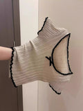 Shoulder T-Shirt Women's Lace Lace Jersey Knitted Short-Sleeved Summer Bottom Tight Hottie Short-Sleeve