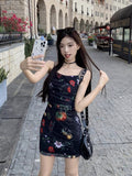 French Retro Beautiful Slinguary Floral Dress Women's New Summer 2026 Slimming Ass Long Skirt