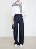 Multi-Season Can Wear Thin Slebsize Trousers Curved Banana Pants Old Money Style Pants Denim Imitation Jeans Women