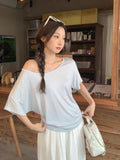 Pure Desire Unique High-End Chic Short-Sleeved T-Shirt 2026 Summer New Super Fire Age Loose Thin Top