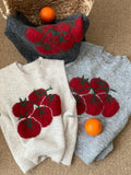 Korean Round-Necked Tomato Pattern Knitted Vest Women In Early 2025 New Folded Sleeveless Sweater Vest Top