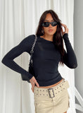 2025 Women's Long-Sleeved T-Shirt Spring And Autumn Solid-Colored T-Shirt T-Shirt Women's Street Dress Shirt Short