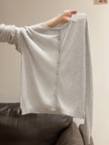 2026 Unique Thin Round-Neck Long Sleeve Sunscreen Cardigan Women's Summer Leisure Single-Dbutton Embroidery Top Coat