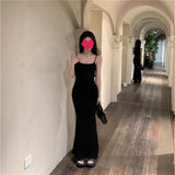 Purple Hanging Dress Women Summer Pure Wind Sexy Long Skirt Tight Body To The Hip Fishtail Skirt