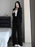 Lazy Casual Sports Suit Women 2026 New Autumn And Winter Loose Hooded Gray Leg Pants Two Sets