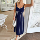 Dili Vacation Leisure Wind Suspension Dress Women's Dress 2025 Summer