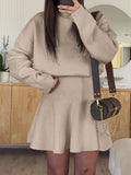 Dili Casual Holiday Sweater Long-Sleeved Short Dress Dress Women's Dress 2025 Autumn And Winter