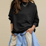 Hot Selling New Tunic Coat Women's Loose Casual Fashion Brand Round Collar Top Commuting Women's High Sense