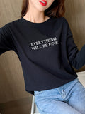 Pure Cotton Long-Sleeved T-Shirt Women 2025 New Spring And Autumn Loose Cover Inside The Bottom Shirt On The Shoulders Thin Clothes