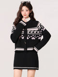 Small Fragrant Windfeir Island Sweater Long Sleeve Opener Thick Bottom Shirt With Autumn And Winter New Loose Coat Top Woman
