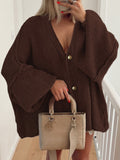 Dili Casual Vacation Button Long-Sleeved Shirt Sweater Women's 2025 Autumn And Winter