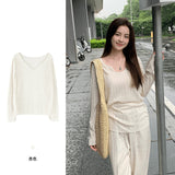 Pure Hottie V-Neck Short-Sleeved T-Shirt Girl 2025 Summer New Design Sense Niche Waist Thin Cloth Tide