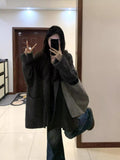Lazy Wind Loose Leisure Knitted Cardigan Women's Autumn And Winter Thick Heating Quality With Long Sweater Jacket