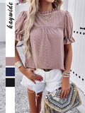 Dili Leisure Vacation Short Sleeve T-Shirt T-Shirt Shirt Women's Winter 2025