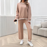 Dili Leisure Holiday Style Loose Long Sleeve Two-Piece Suit Women's Clothing 2025 Autumn And Winter