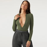 2025 Women's Jumpsuit Tight Knit Shirt Women's Jump-Up Three-Point Trousers