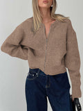 Dili Casual Simple Long Sleeves With Sweater Wool Women's Clothing 2025 Autumn And Winter
