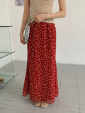 2026 Spring And Summer New Korean High-Rise Thin Single Special Crush Flower High Design Temperament Half-Dress Woman