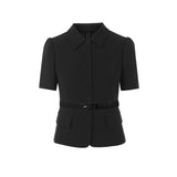 Summer New Short-Sleeved Collar Blazer Temperament Commuter Office Female Boss Wear