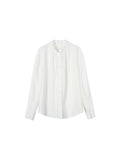 Spring And Summer New Coat Hong Kong Island Rose To Silk Craft Pure Color Long-Sleeved Imitation Tidal T-Shirt Woman