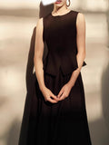 Summer New Set Three-Dimensional Cut Waist Small Vest Umbrella Swing Skirt Loose Feeling