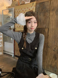Half-High Horn Horn Sleeve Lace Splicing Cuff Lace T-Shirt T-Shirt