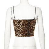 2025 Summer New Women's Top Fashion Sexy Breast-Wear Tiger Vest Thin Bottom Small Sling