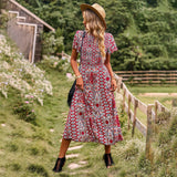 Dili Independent Research And Development Of Large Swing Dress 2025 Spring And Summer Repair Waist Thin Dress Women Fashion