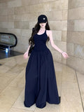 French Retro Temperament Sexy Waist Thin Dress Female Summer New Style Mature High-End Long Dress