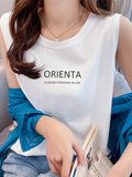 Summer New Net Red Sling Vest Women Inside And Outside Wearing Cotton Loose Movement Sleeveless Top Design Sense Niche