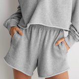 Explosion Fashion Loose Fashion Hooded Jacket Women's Autumn And Winter Women's V-Neck Blouse Long-Sleeved Shirt