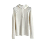 The Texture Of Lazy And Soft And Soft Andy Knitted Hoodie Autumn And Winter Atmosphere Set Sweater