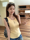 Anti-Walking Low-Necked Small Sling Vest Women Wear 2026 Summer New Sleeveless Thick Bottom Cloth
