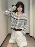 Large-Size Design With A Small Fragrant Temperament Knitted Shirt Girl Early Autumn New Fat Mm Loose Thin Cardigan Coat Top