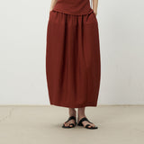 Word Of Mouth Into The Micro-Wrinkled Texture Is Two Wearing Bare Backs With A Half-Dress Linen Set