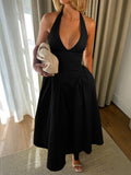 Dili Evening Dress Hanging Neck Elegant Dress Dress Women's Dress 2025 Autumn And Winter